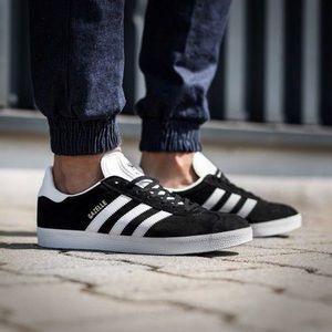 Adidas Gazelle classic black suede sneakers